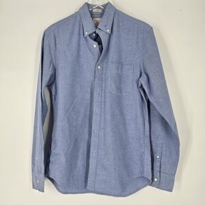 J. Crew Slim Broken-in Organic Cotton Oxford Shirt Size M Chambray